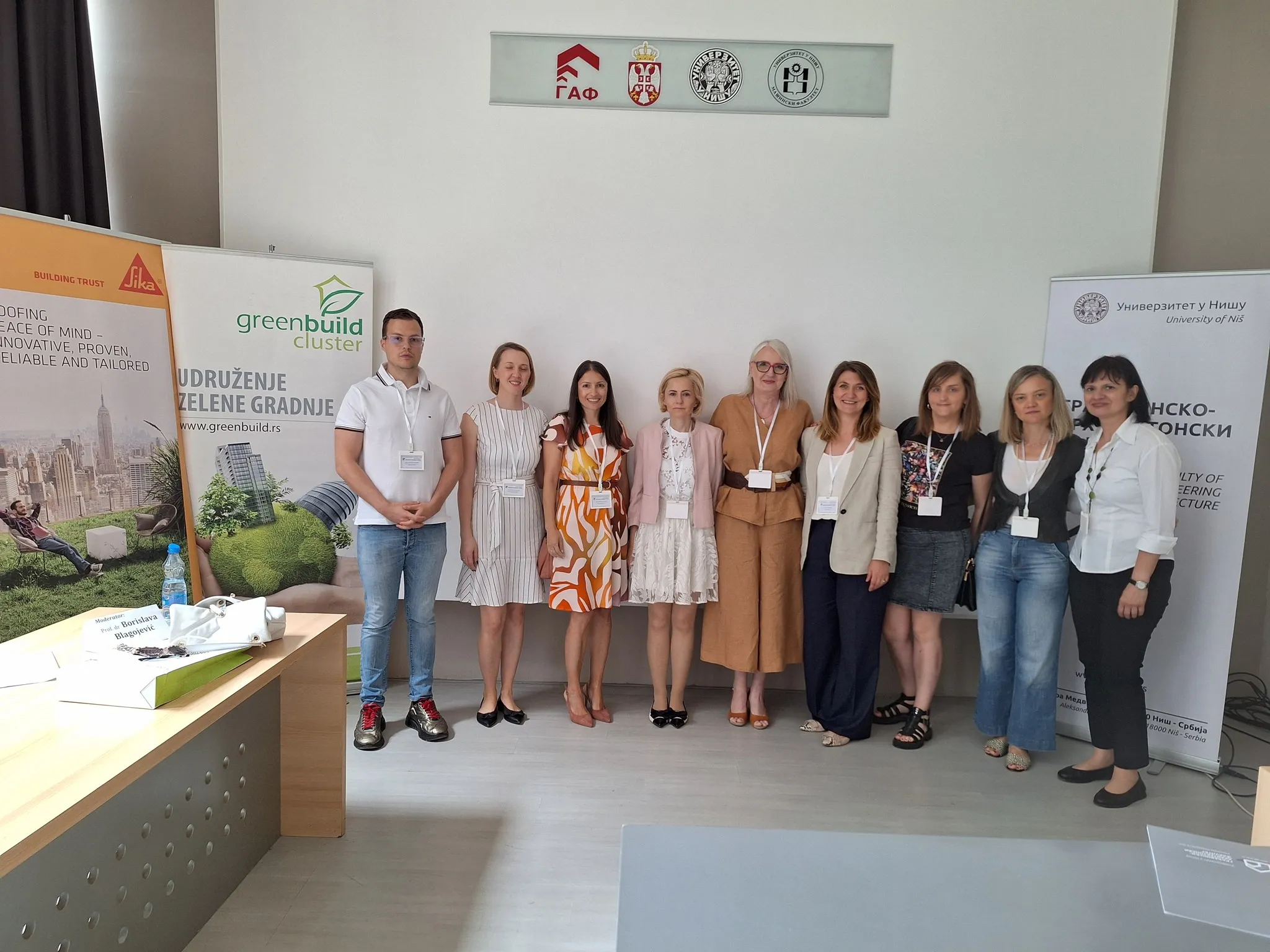 RePOS team members at the Green Building 2024 Conference held at Faculty of Civil Engineering and Architecture in Niš, 5th June 2024