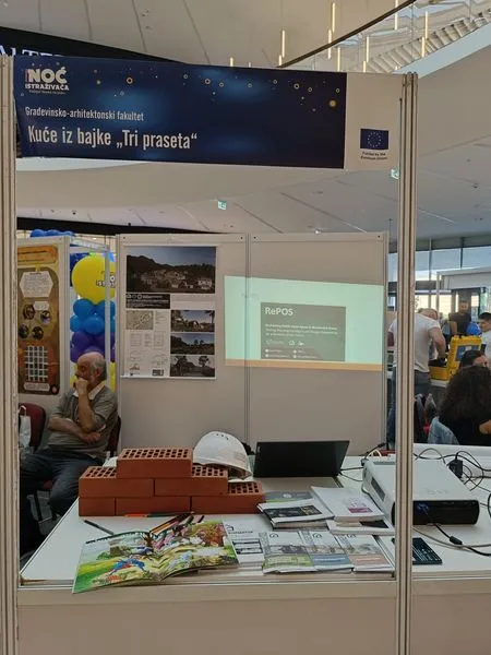 Our team memebers at the "2024 European Researchers' Night" held in Niš, promoting RePOS project