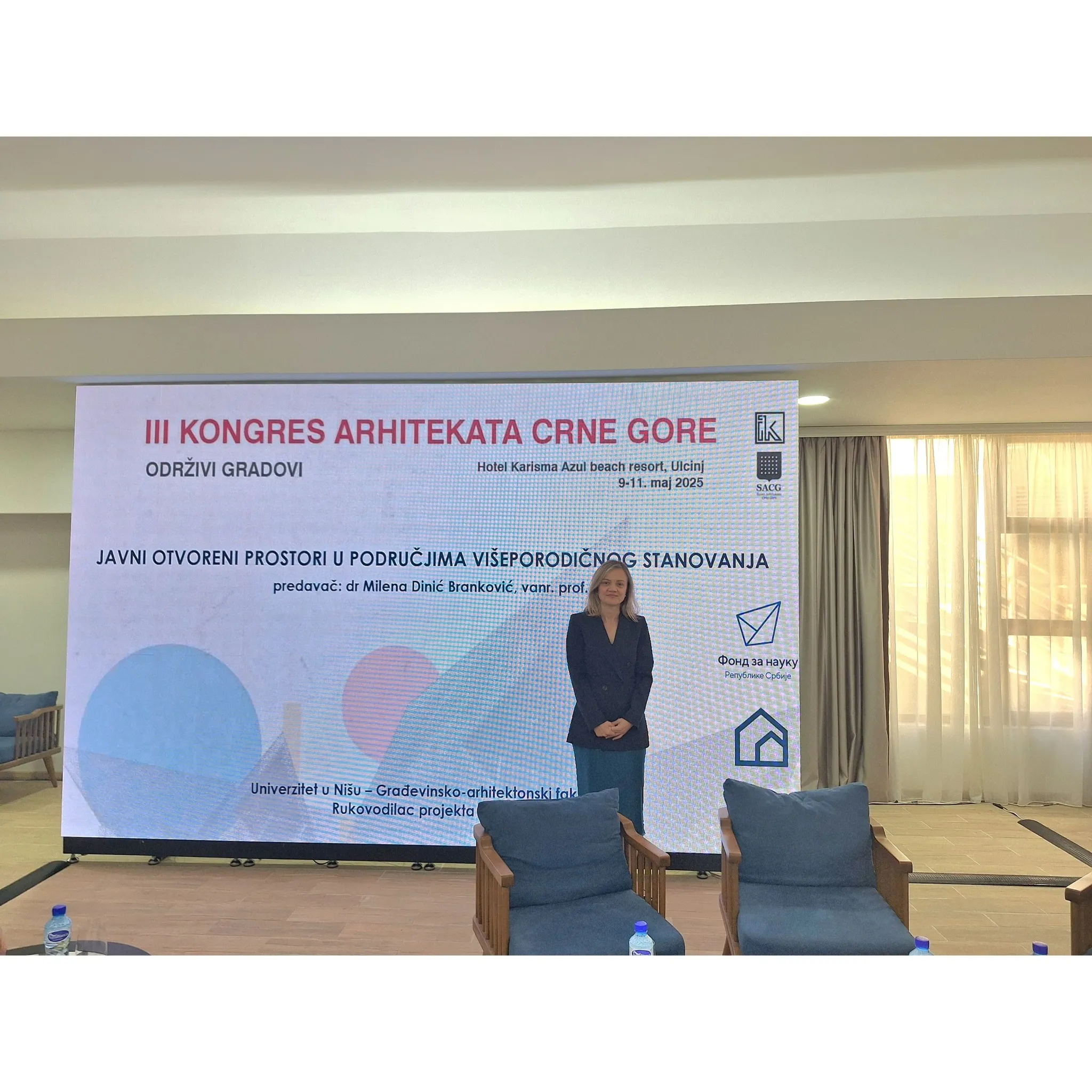 Professor Milena Dinić Branković presented RePOS project at III Congress of Architects of Montenegro
