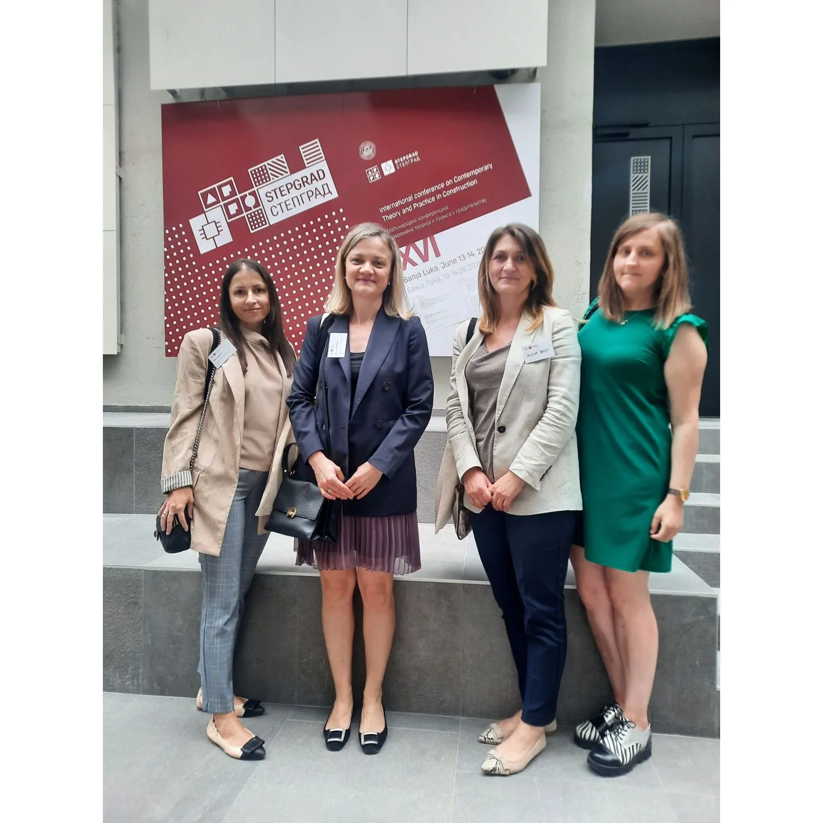 RePOS team members at the International Conference on Contemporary Theory and Practice in Construction XVI - STEPGRAD 2024, Banja Luka 13-14 June 2024.